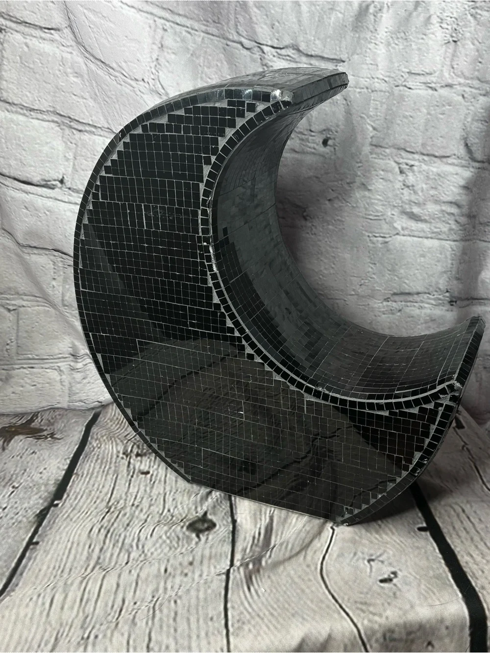 Maximalist Black Gothic Witchy Celestial Halloween Mosaic Disco Glam Moon Decor